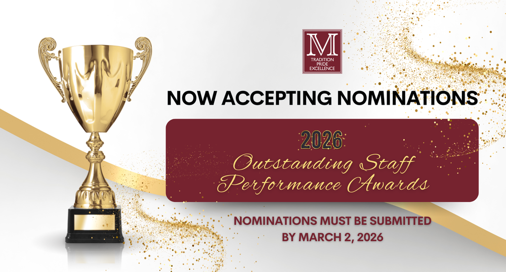 Graphic to advertise Outstanding Staff Award Nominations