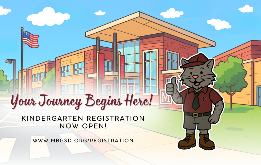 Cartoon graphic that says Your Journey Begins Here