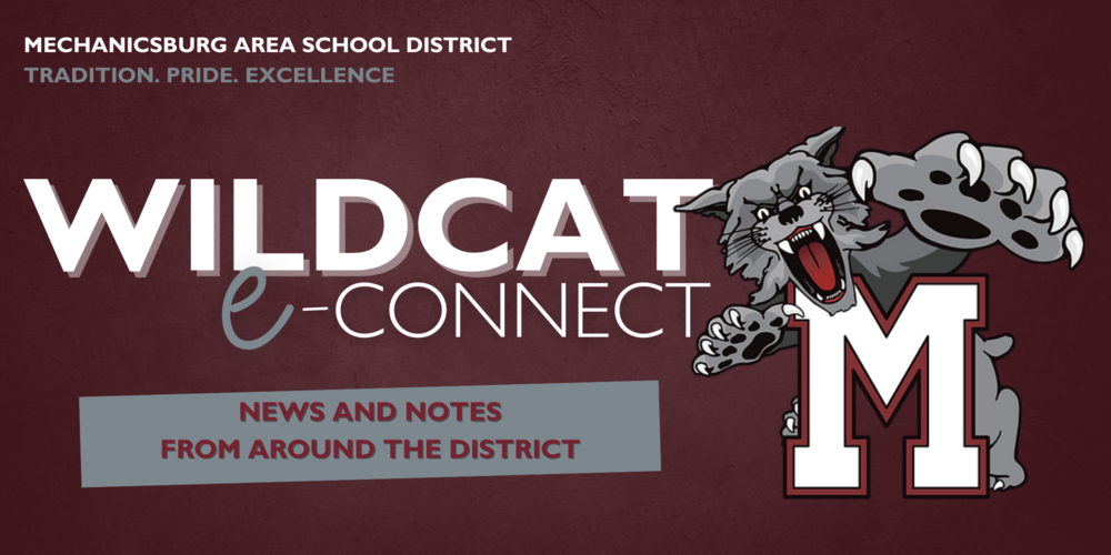 Graphic element to advertise most recent newsletter