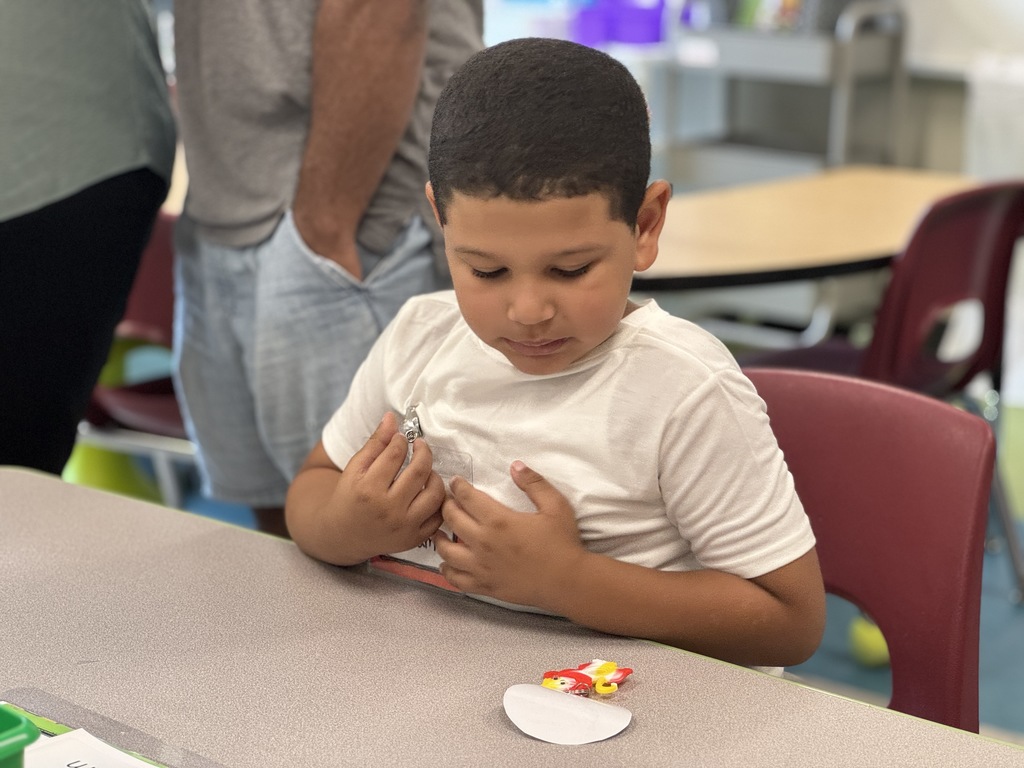 A young student sits at a desk