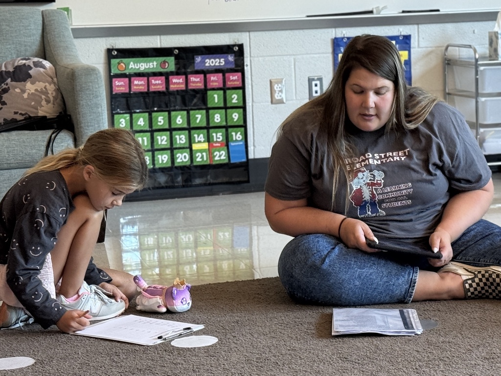 Teacher and student working together