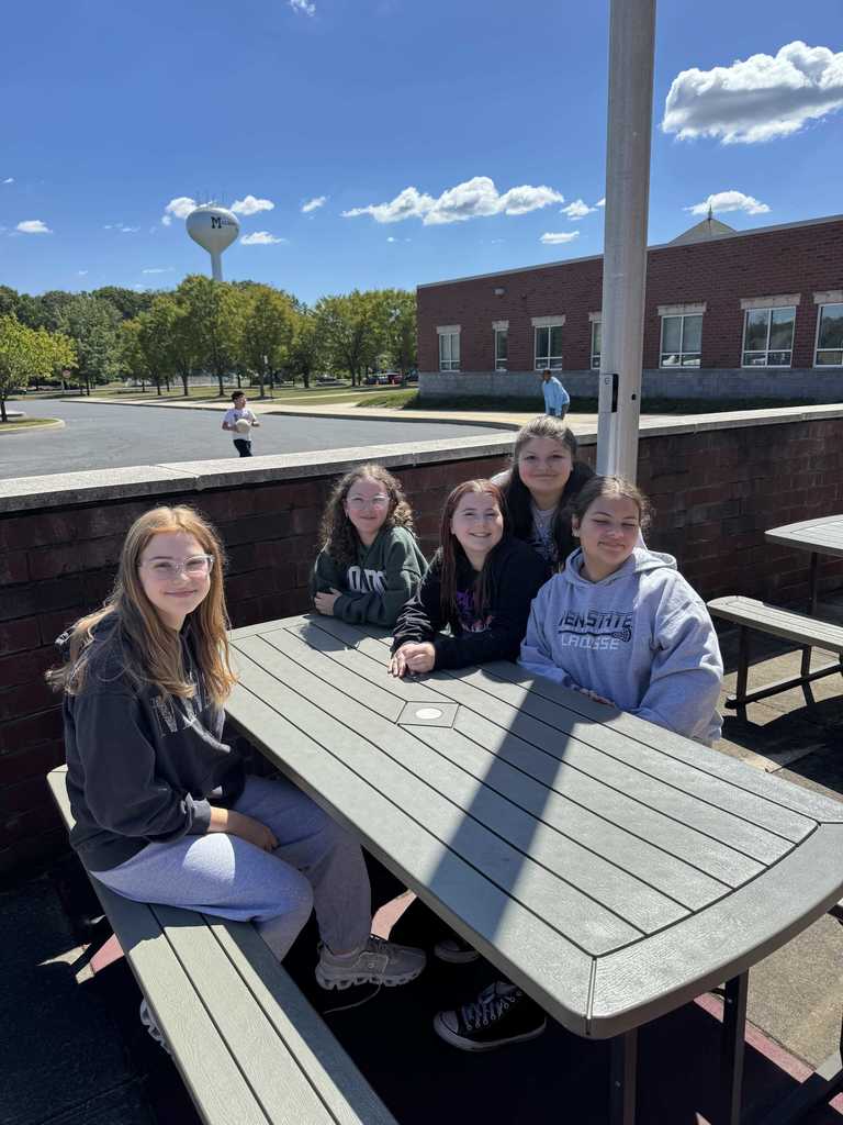 Students talking during lunch