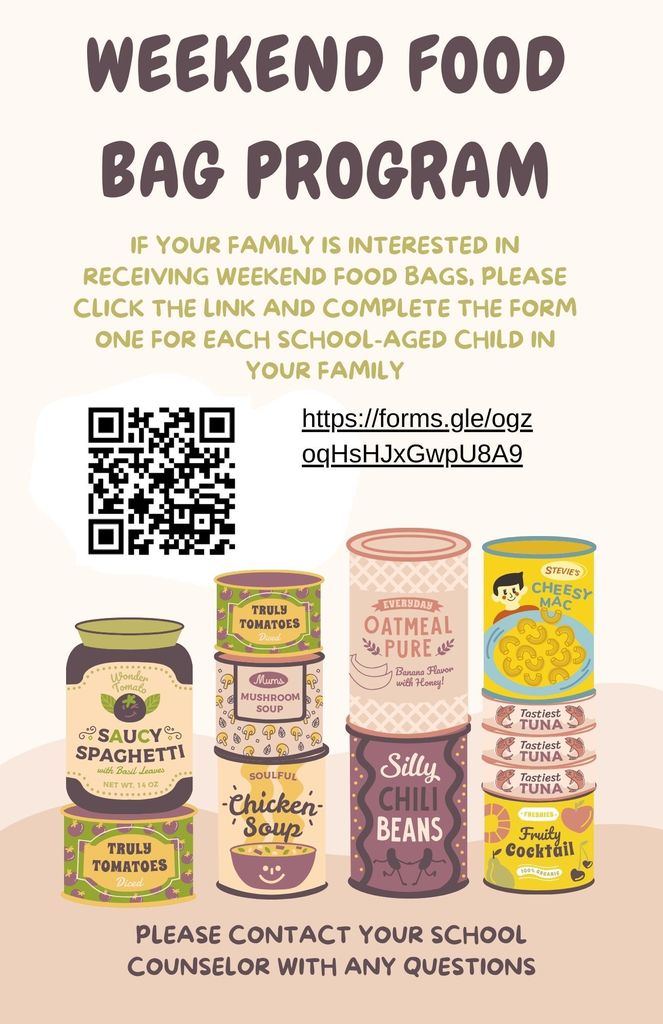 Weekend Food bag flyer