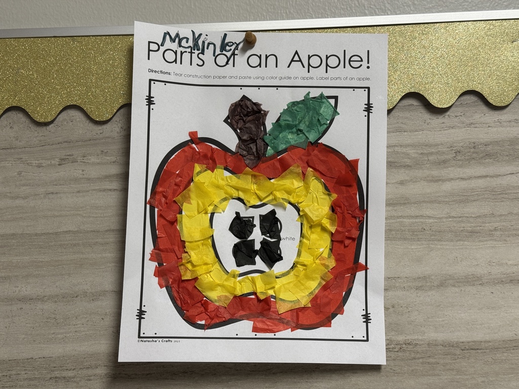 Parts of an Apple classroom project