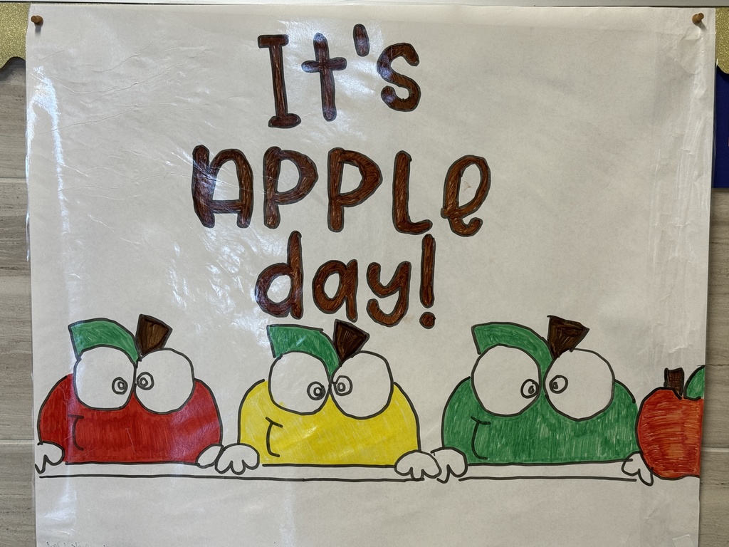 It's apple day sign
