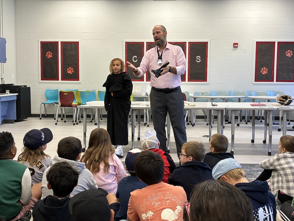 Students learn about the Carlisle Indian Boarding School.