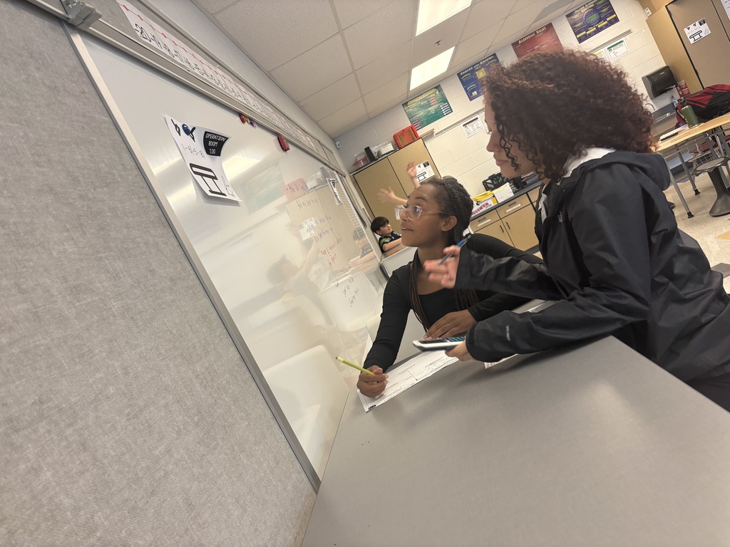 Students solving a math problem.