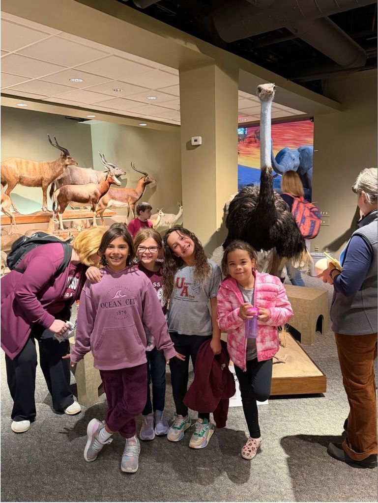 students posing at oakes museum