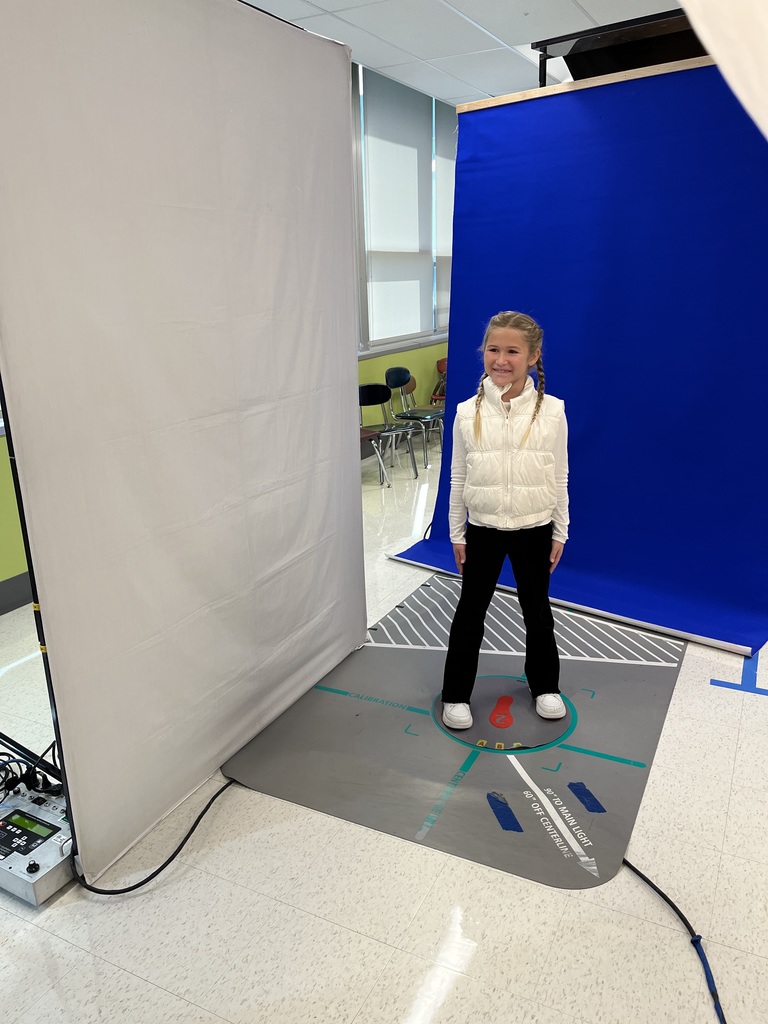 Student getting photo