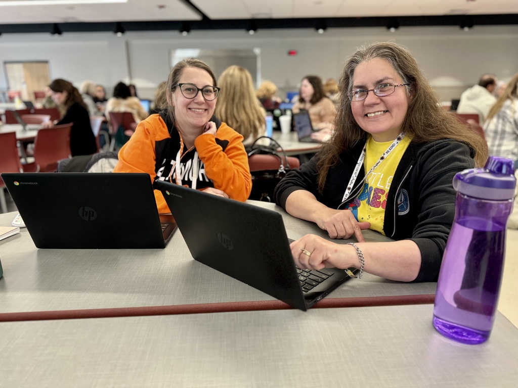 Staff members collaborating during professional development.