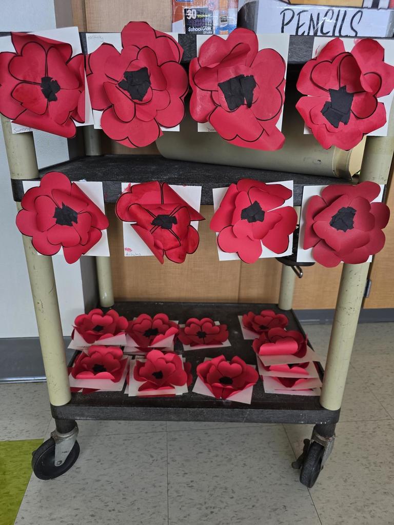 Making Poppy Flower Cutouts