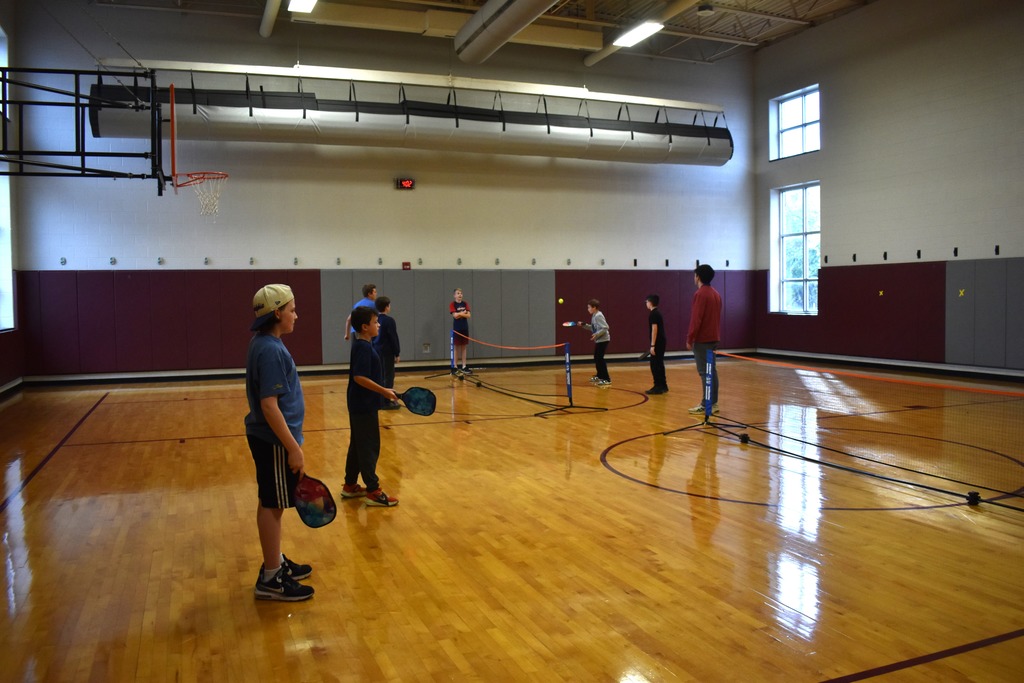 Students participate in an afterschool sports club.