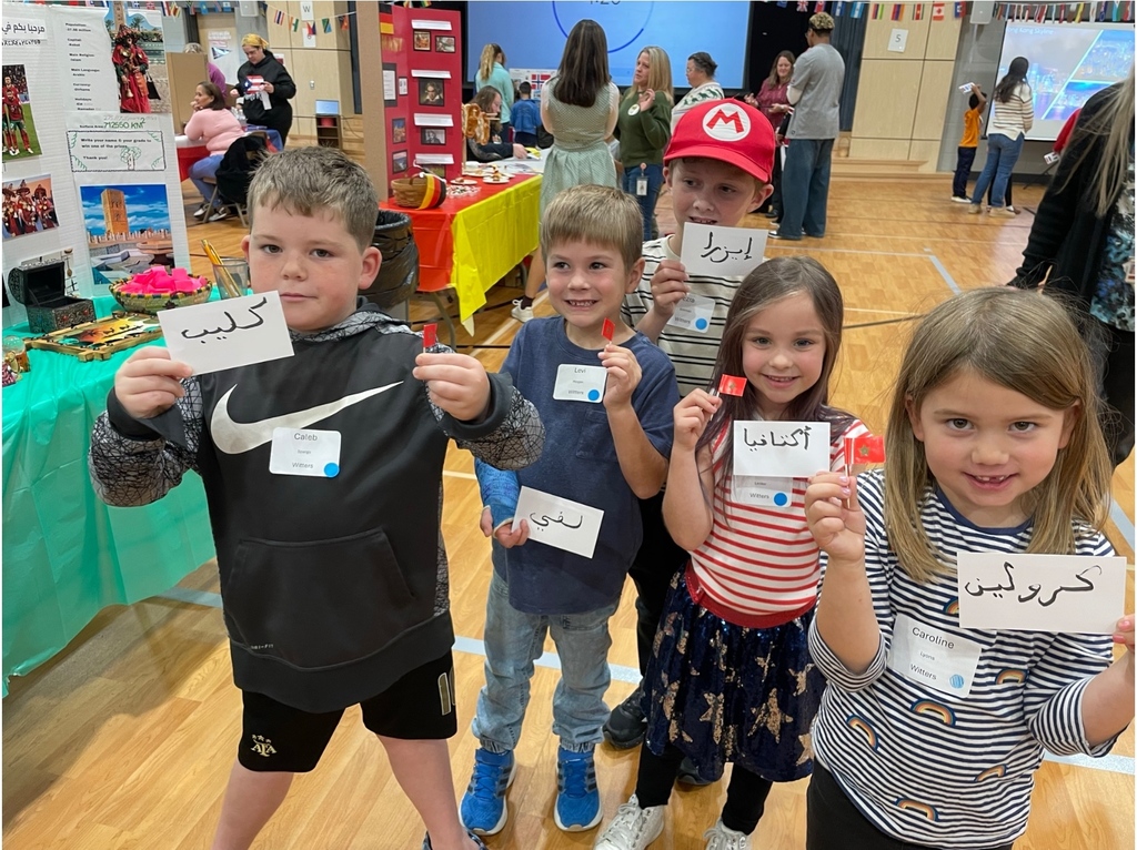 Students participate in a World Expo Day.