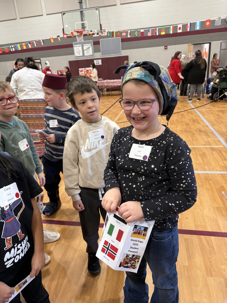 Students participate in a World Expo Day.
