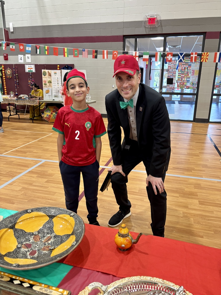 Students participate in a World Expo Day.