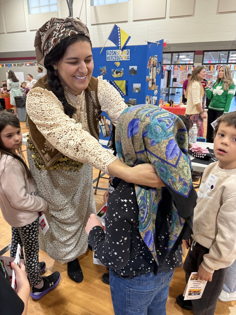 Students participate in a World Expo Day.