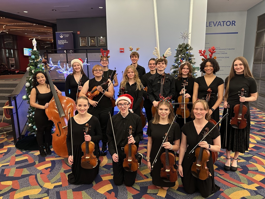 Student orchestra members.