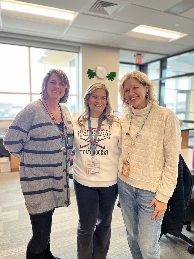 Staff dressed for the holidays.