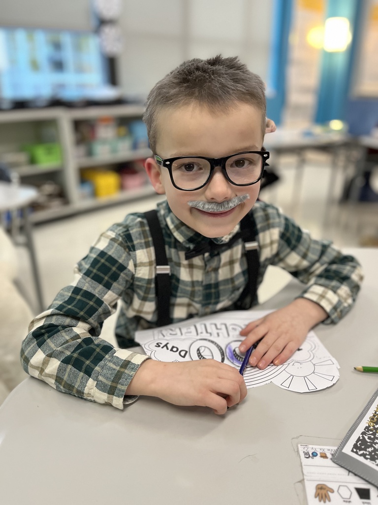 Young students dressed like they are 100 years old.
