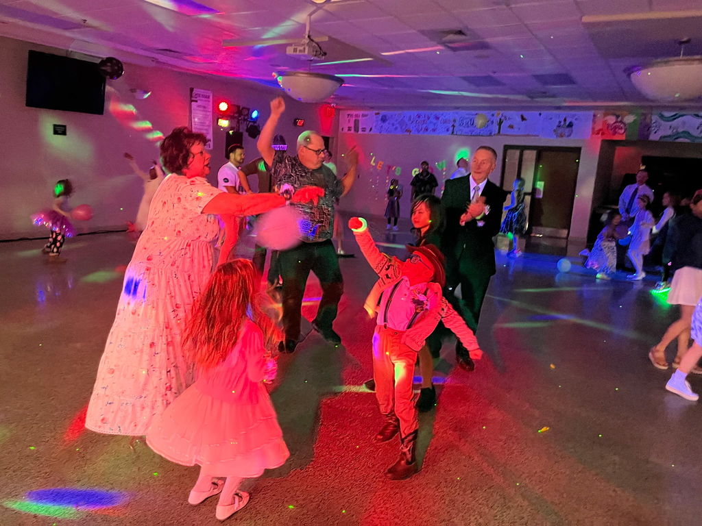 A dance with a glow in the dark theme.