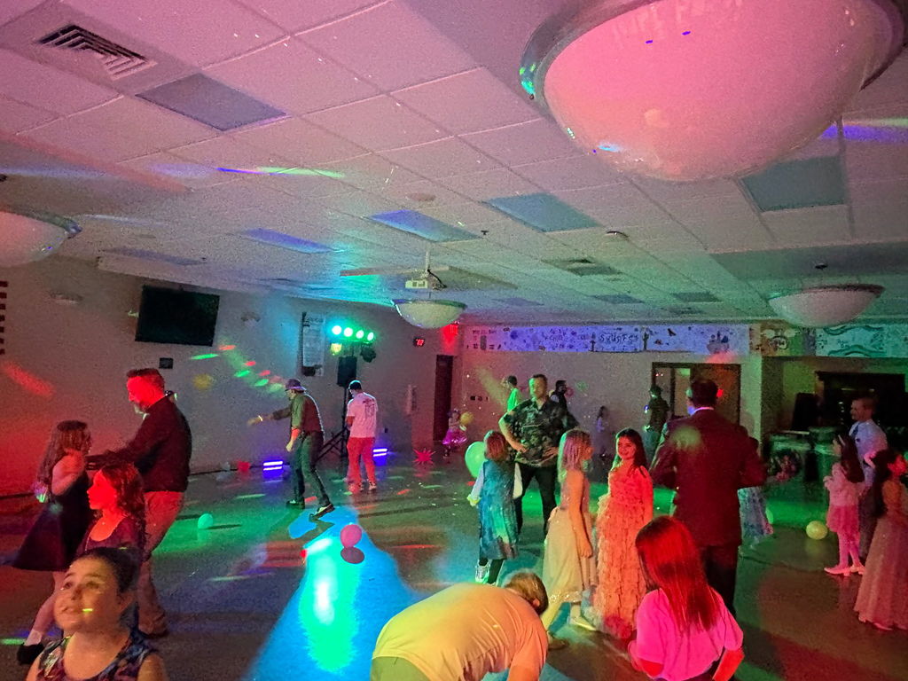 A dance with a glow in the dark theme.