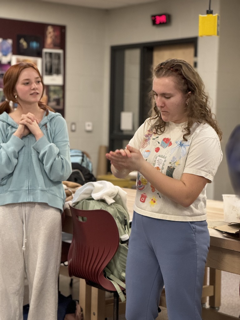 Two students in an improv class.