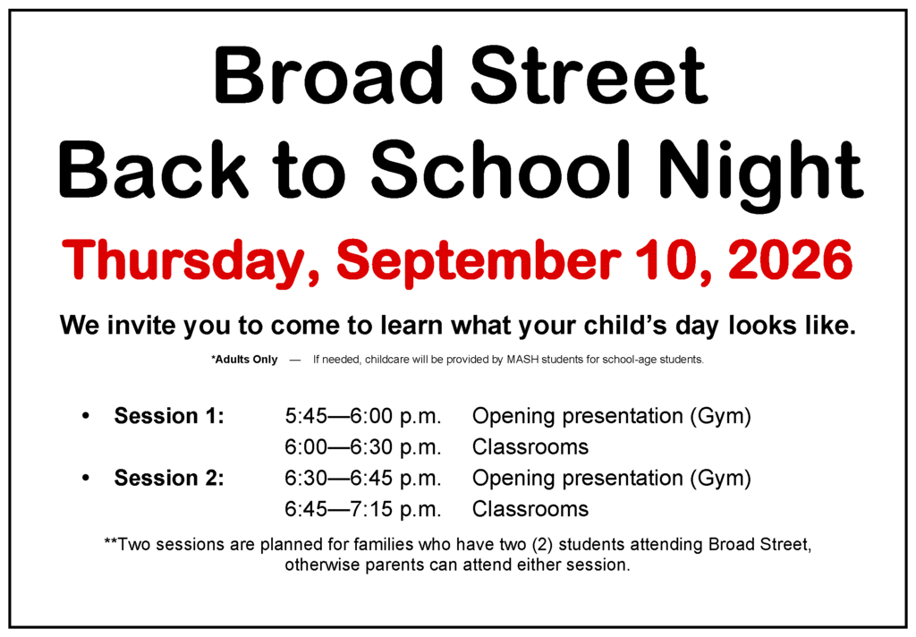 Back to School Night Flyer