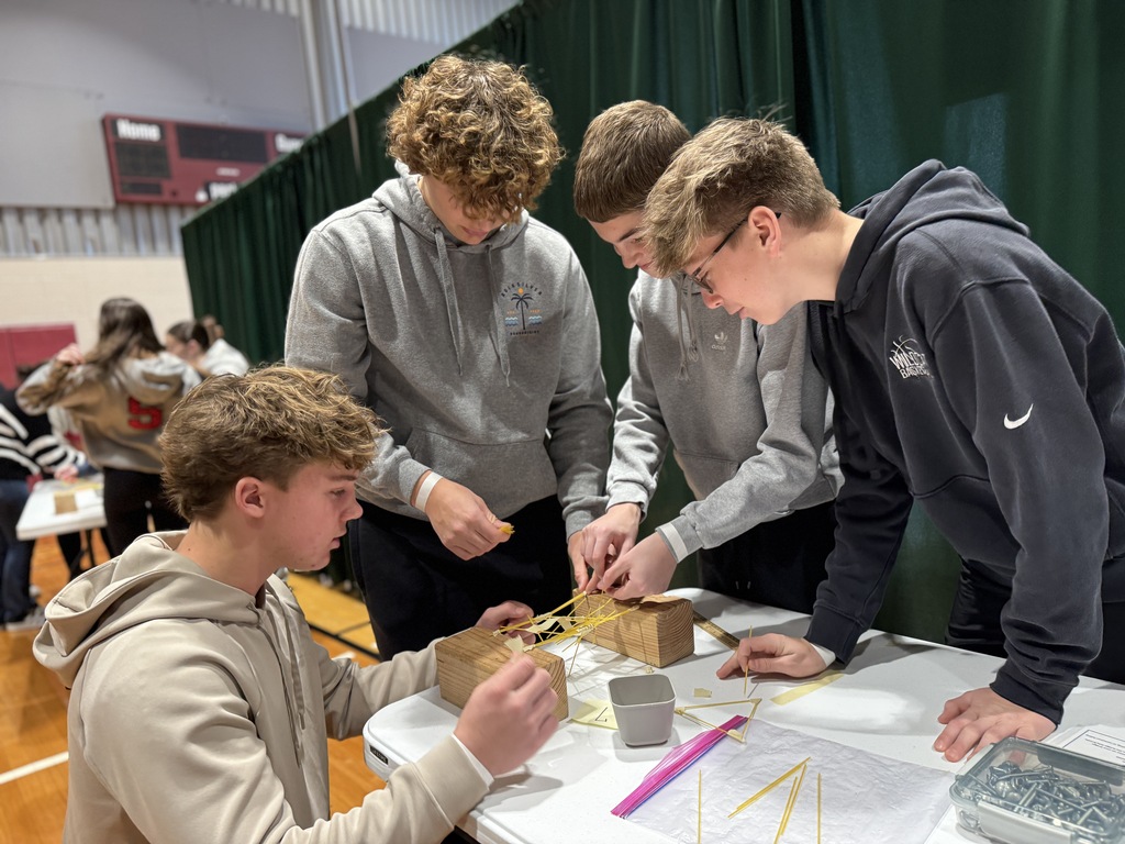 Students work together on a science project.
