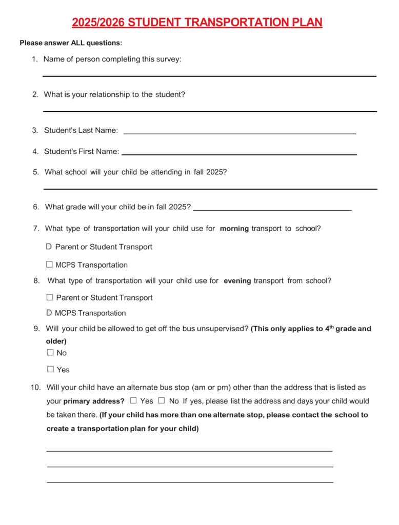 25/26 Transportation Plan