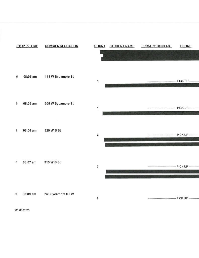 Bus 57 Routes