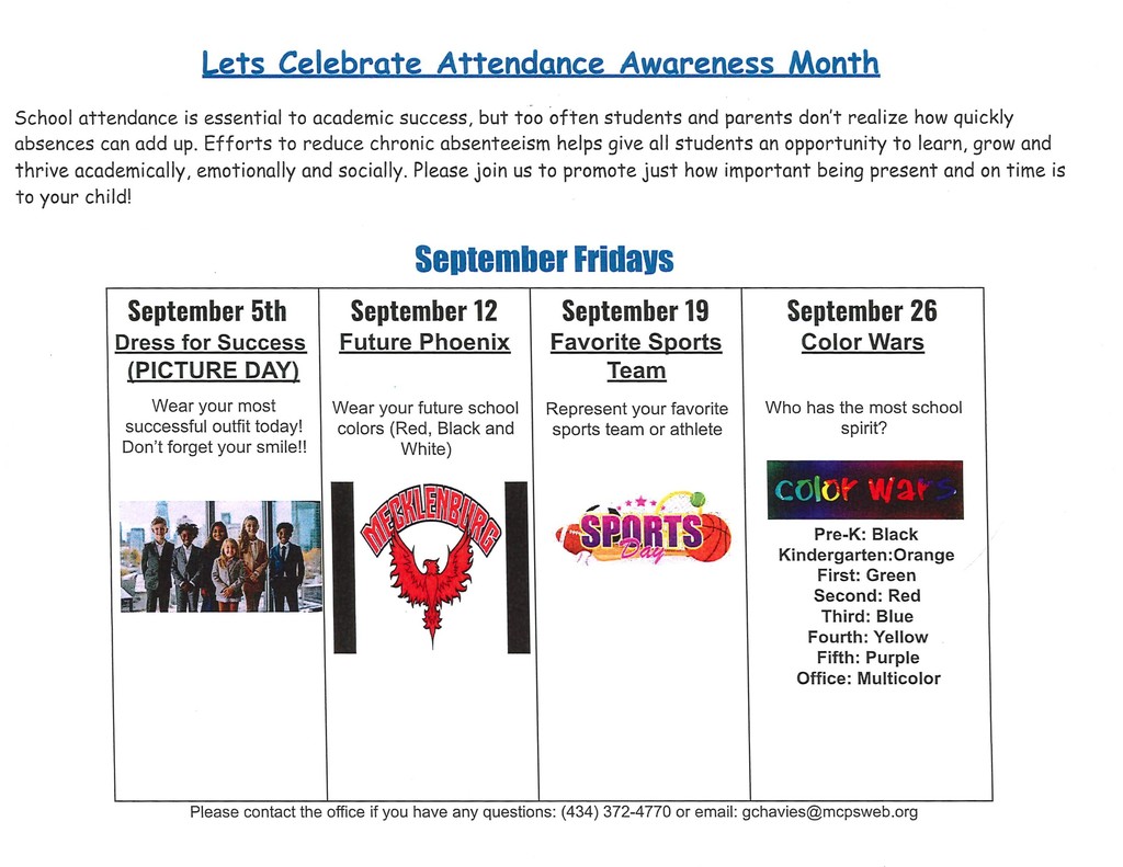 Celebrating Attendance Awareness Month on Fridays