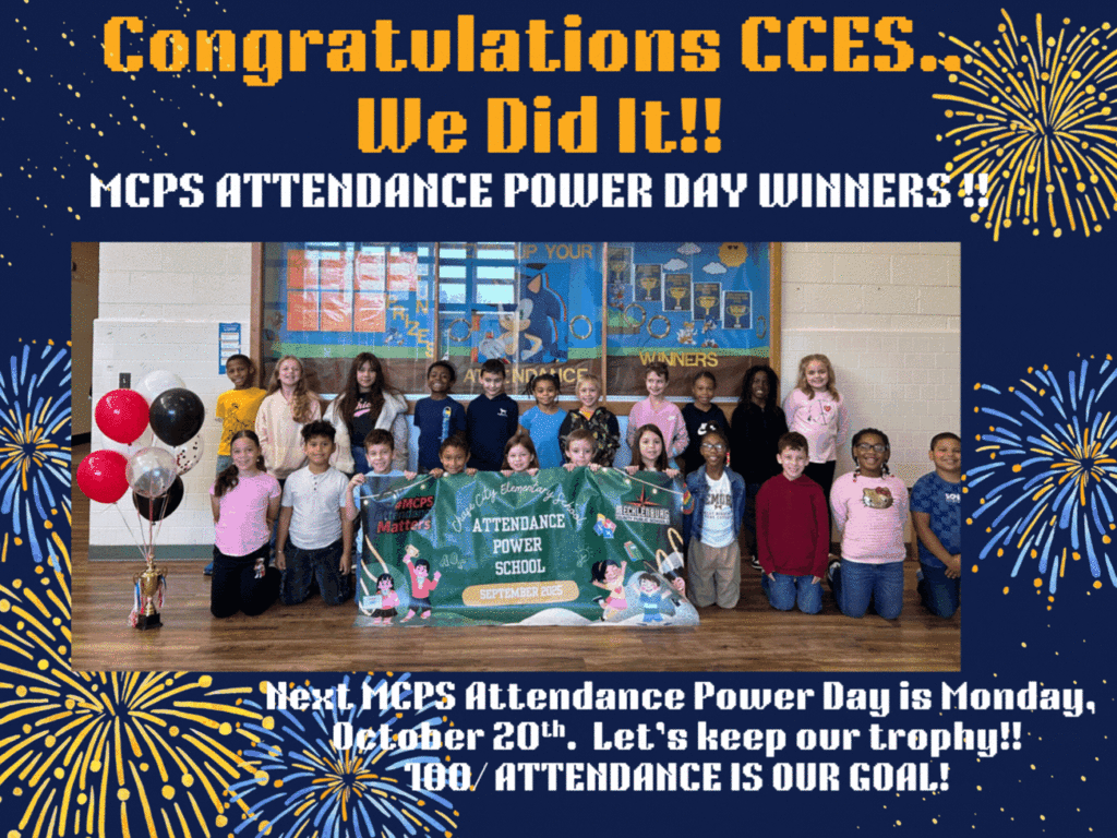 CCES ARE ATTENDANCE POWER DAY WINNERS