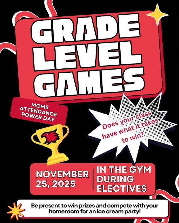 flyer explaining we will have attendance power day on november 25th, all student present will get a prize