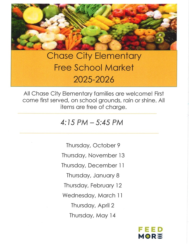 Schedule for our school market