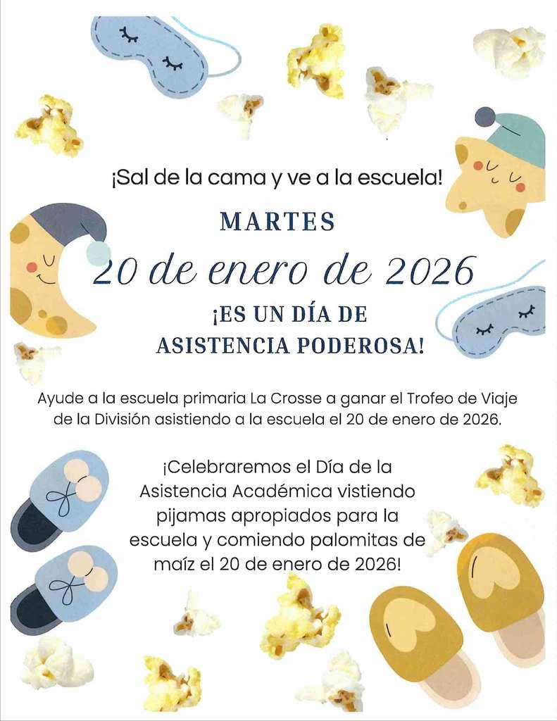 La Crosse  Elementary School Power Attendance Day!