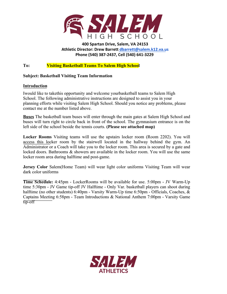 Girls Basketball Game Salem Va