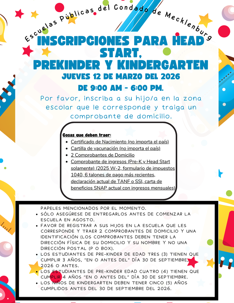 prek registration 26 spanish