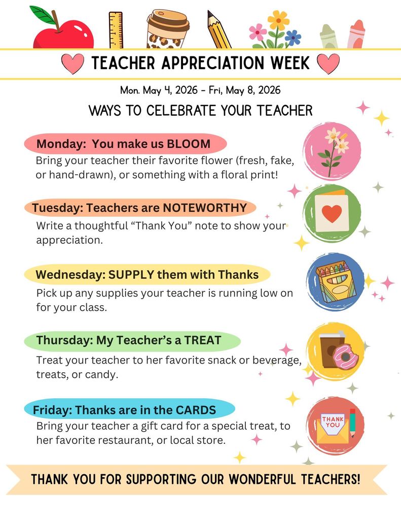 Teacher Appreciation Week