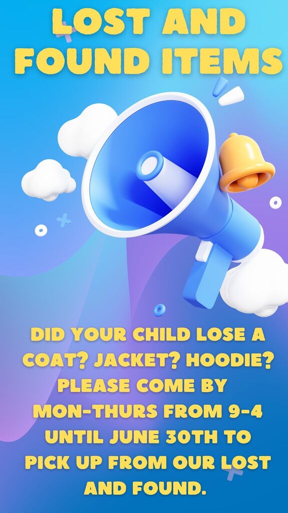 Lost and Found announcement 