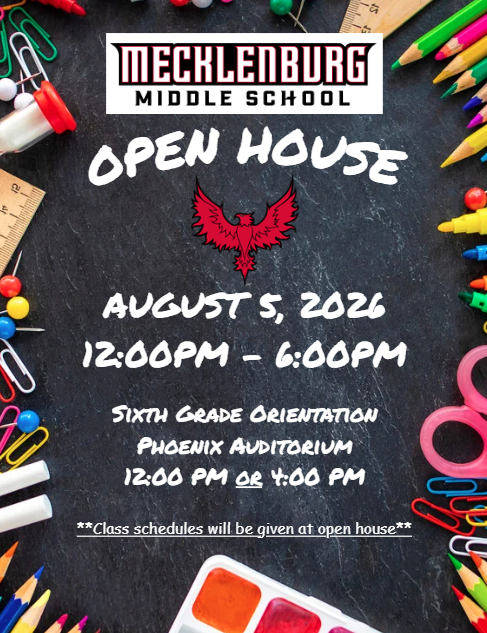 open house flyer august 5 from 12-6