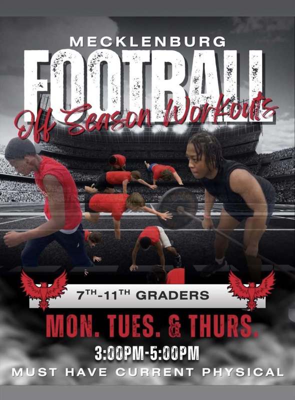 football conditioning flyer
