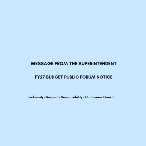 Budget Public Forum