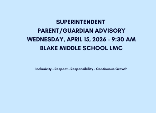 Superintendent Parent Guardian Advisory - 4-16-2026 at 9:30 am