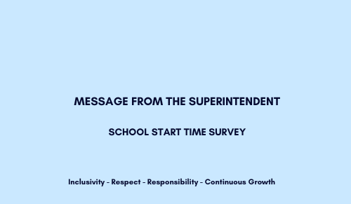 School Start Time Survey
