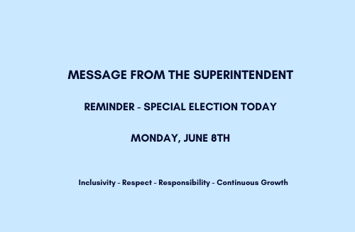 Special Election June 8