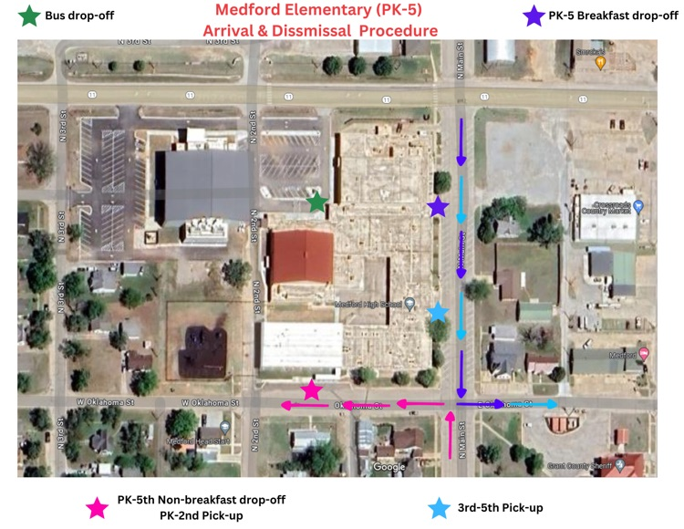 arrival and dismissal map 