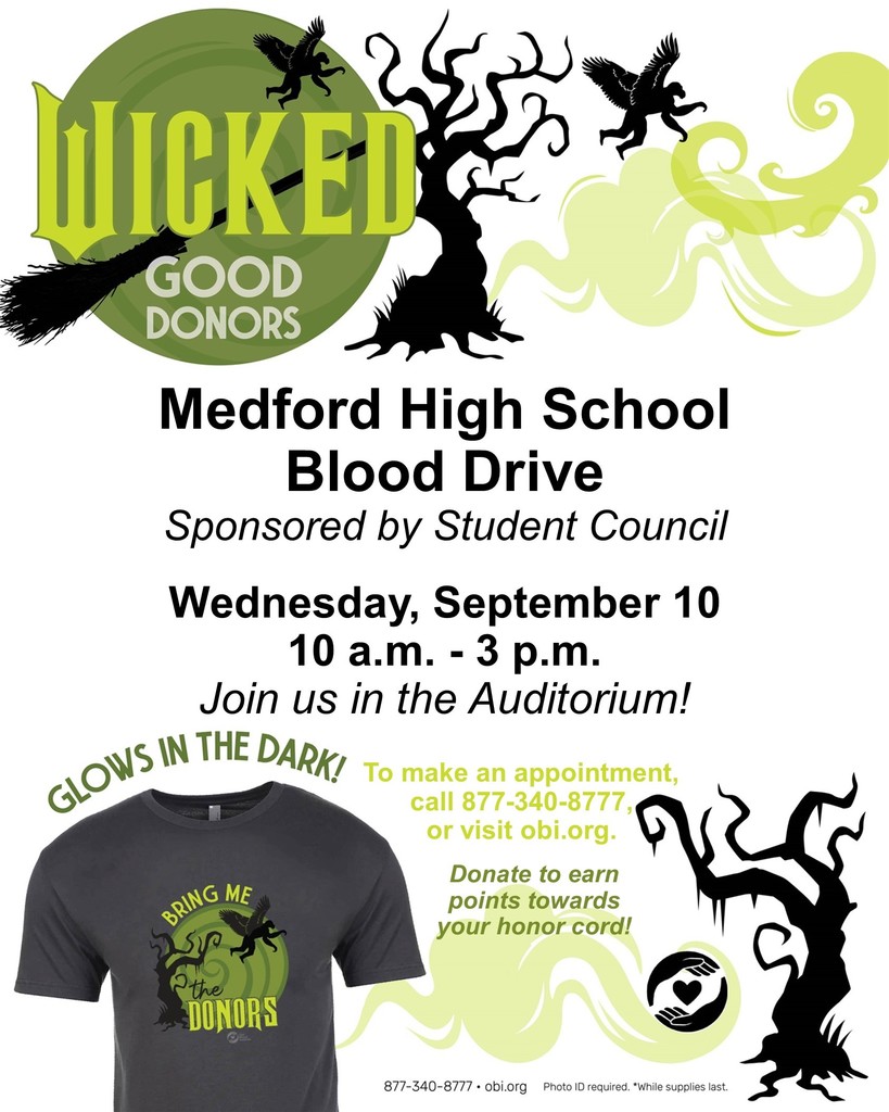 Medford High School OBI Blood Drive