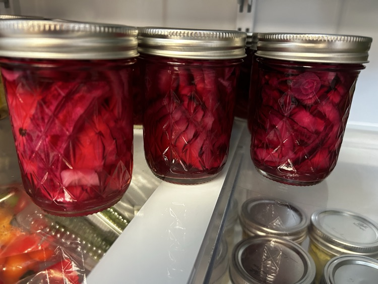 pickled red onions
