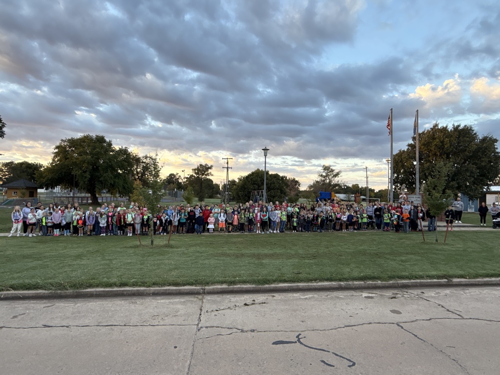walk to school day group