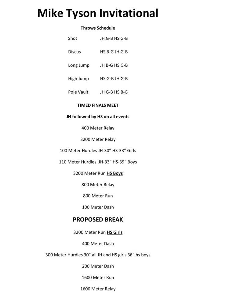 Thomas HS Track Meet